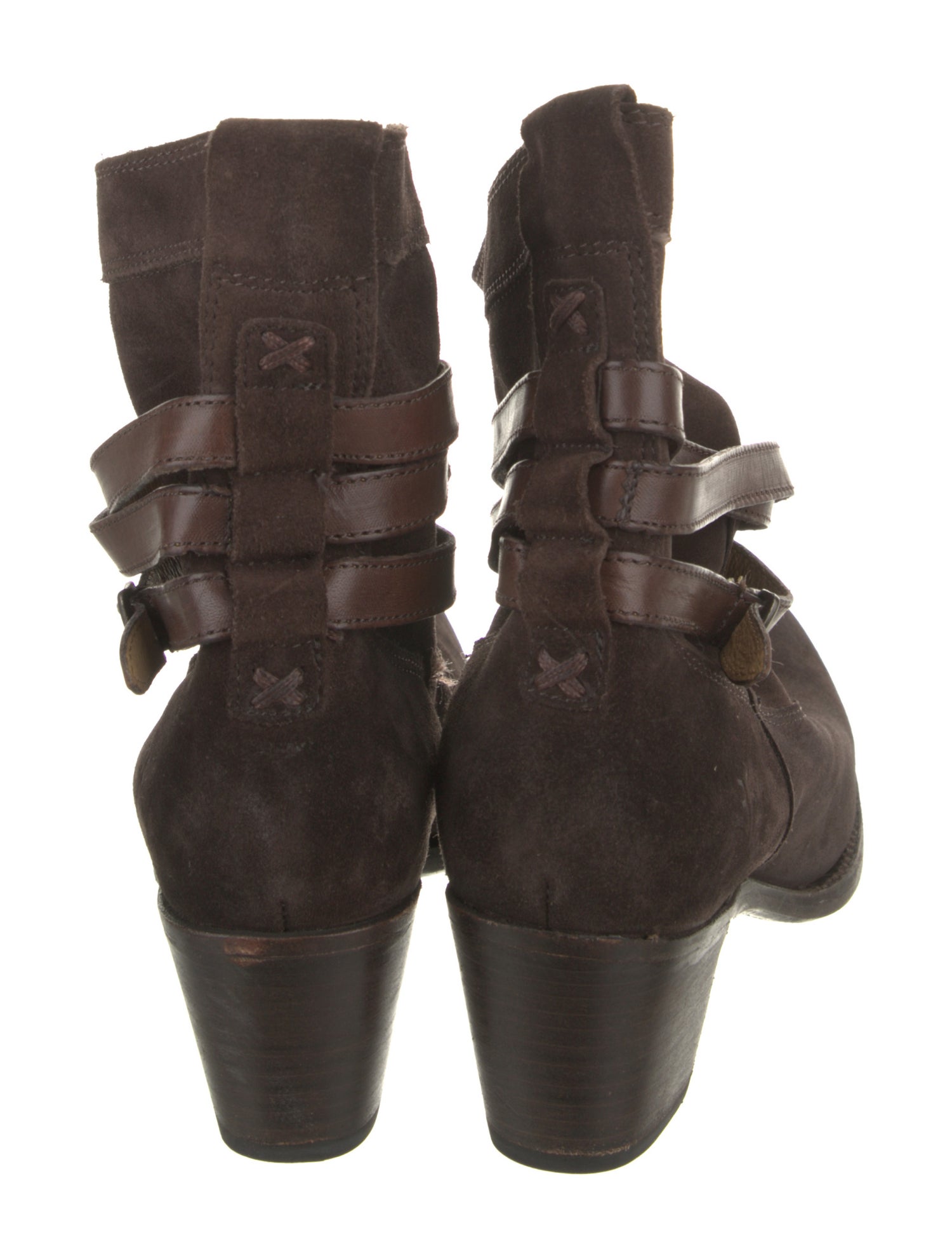 Frye Suede Moto Boots