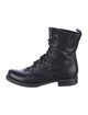 Frye Leather Combat Boots