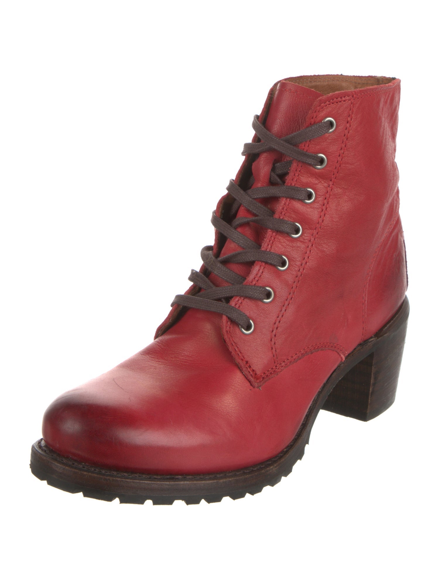 Frye Leather Lace-Up Boots