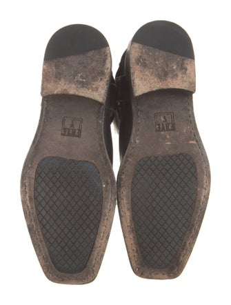 Frye Leather Studded Accents Moto Boots