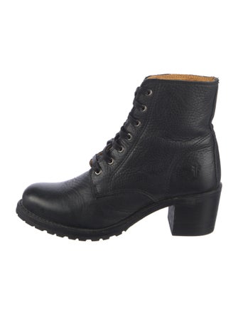 Frye Leather Combat Boots