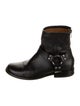 Frye Leather Studded Accents Moto Boots