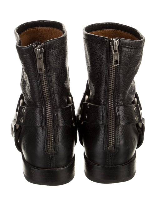 Frye Leather Studded Accents Moto Boots