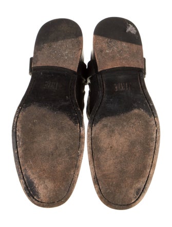 Frye Leather Studded Accents Moto Boots