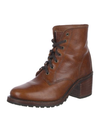 Frye Leather Lace-Up Boots