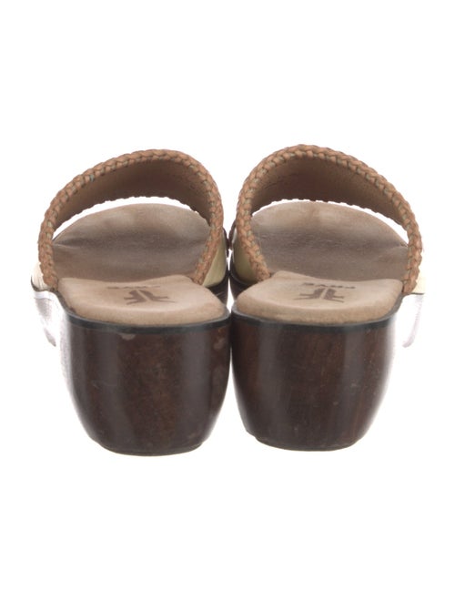 Frye Leather Whipstitch Trim Slides