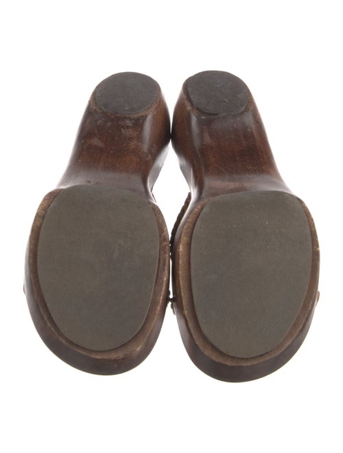 Frye Leather Whipstitch Trim Slides