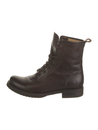 Frye Leather Combat Boots