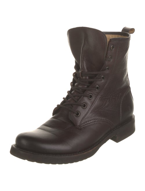 Frye Leather Combat Boots