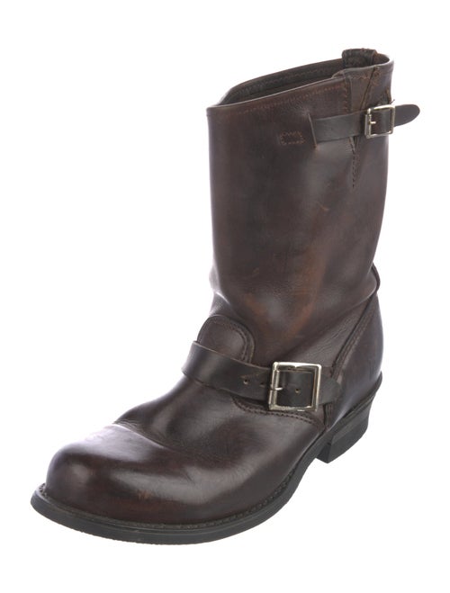Frye Leather Moto Boots