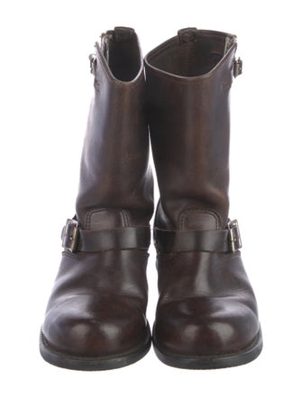 Frye Leather Moto Boots