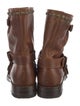 Frye Leather Colorblock Pattern Moto Boots