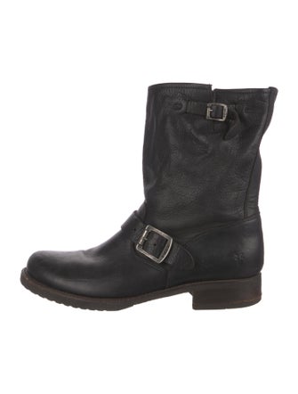 Frye Leather Moto Boots