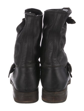 Frye Leather Moto Boots