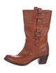 Frye Leather Moto Boots