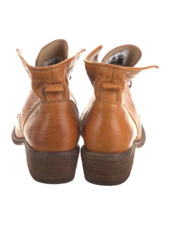 Frye Leather Combat Boots