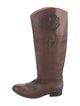 Frye Leather Lasercut Accents Riding Boots