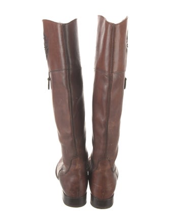 Frye Leather Lasercut Accents Riding Boots
