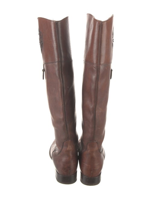 Frye Leather Lasercut Accents Riding Boots