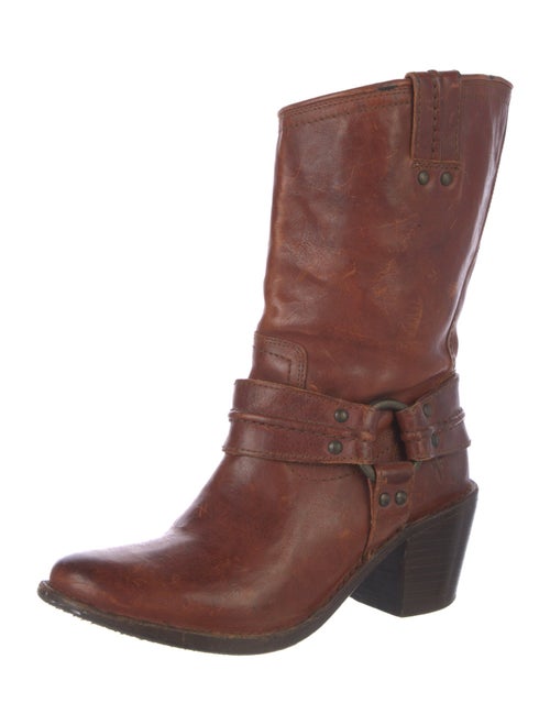 Frye Leather Moto Boots