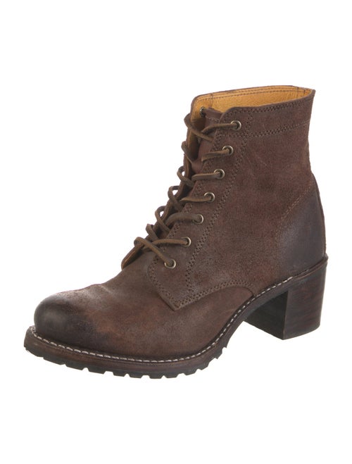 Frye Suede Combat Boots