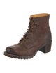 Frye Suede Combat Boots