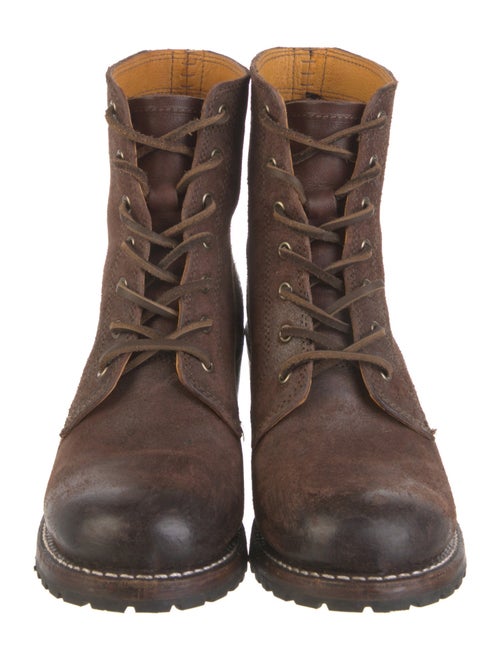 Frye Suede Combat Boots