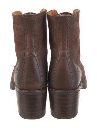 Frye Suede Combat Boots