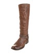 Frye Leather Studded Accents Riding Boots