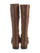 Frye Leather Studded Accents Riding Boots