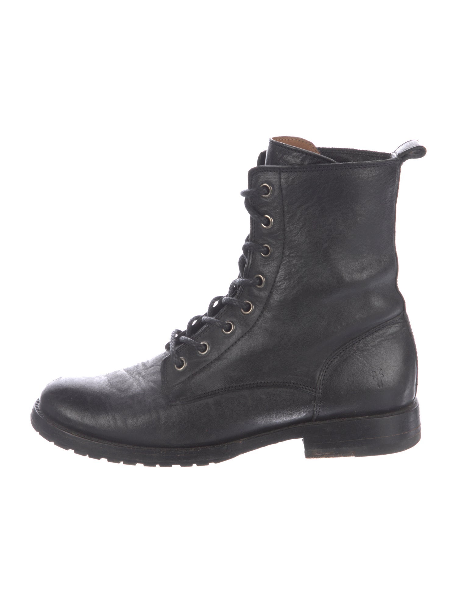Frye Leather Combat Boots