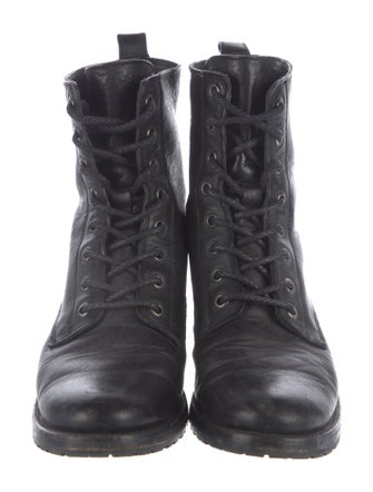 Frye Leather Combat Boots
