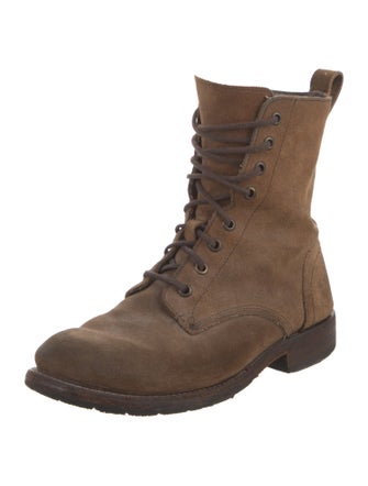 Frye Suede Combat Boots