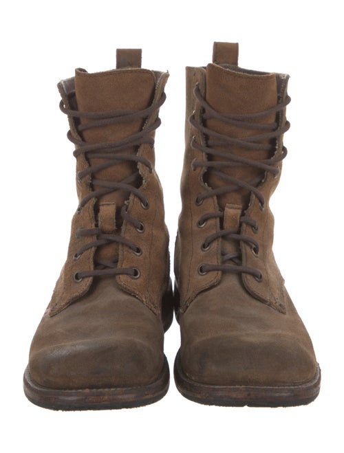 Frye Suede Combat Boots