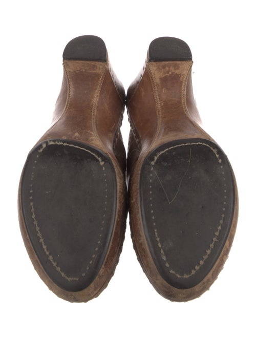 Frye Leather Whipstitch Trim Mules