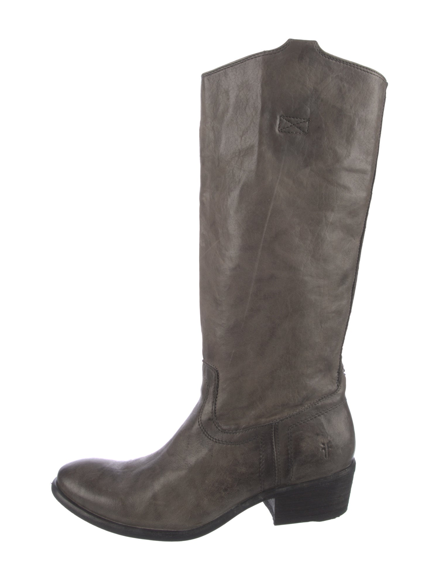 Frye Leather Distressed Accents Riding Boots