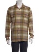 Frye Plaid Print Long Sleeve Shirt