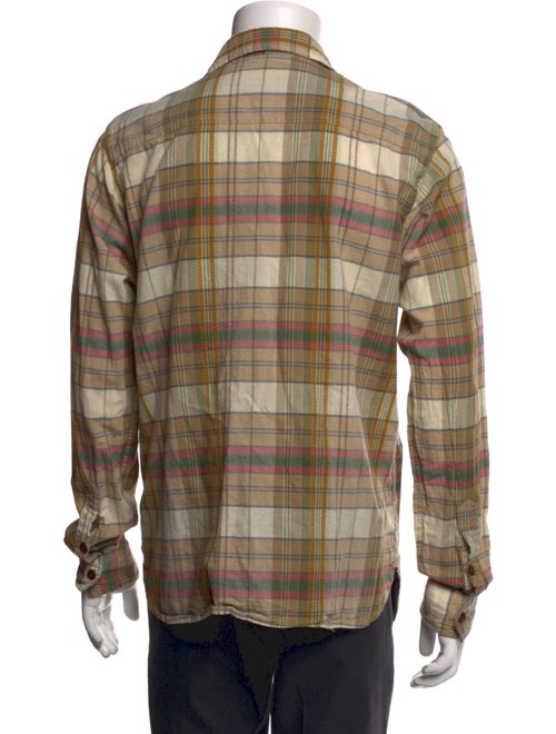 Frye Plaid Print Long Sleeve Shirt