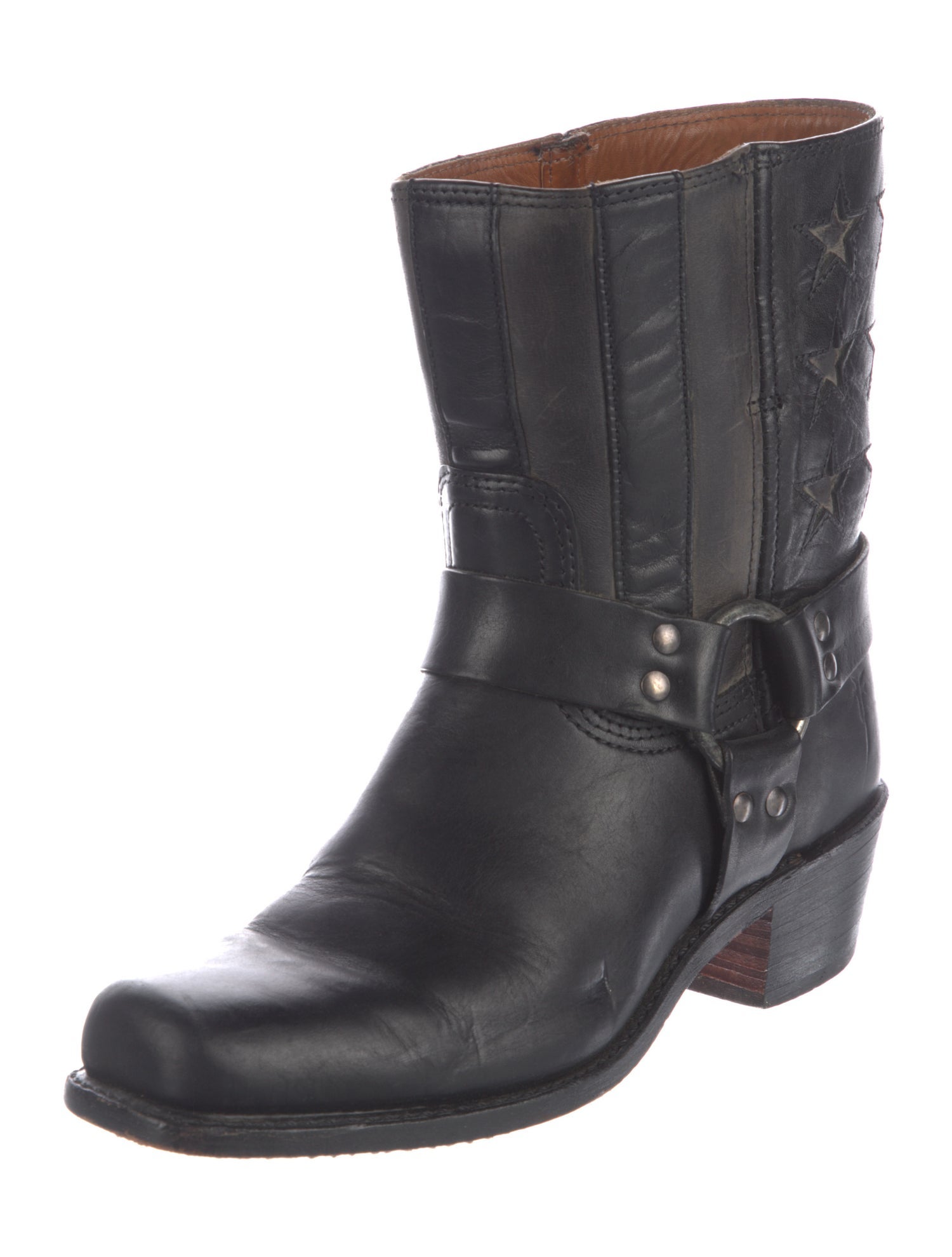 Frye Leather Moto Boots