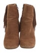 Frye Suede Fringe Trim Accent Boots