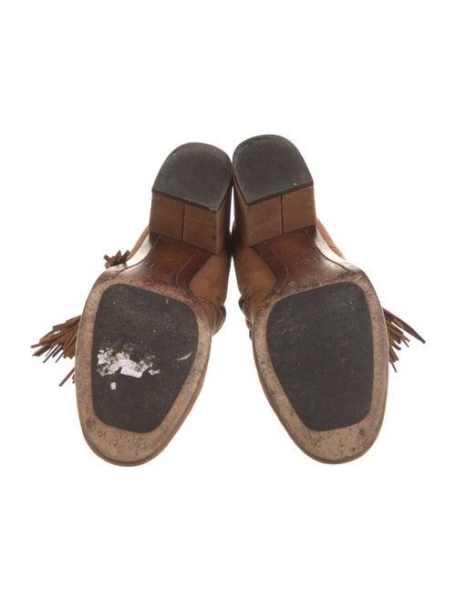 Frye Suede Fringe Trim Accent Boots