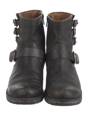 Frye Leather Moto Boots