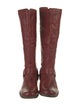 Frye Leather Colorblock Pattern Riding Boots