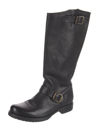 Frye Leather Moto Boots