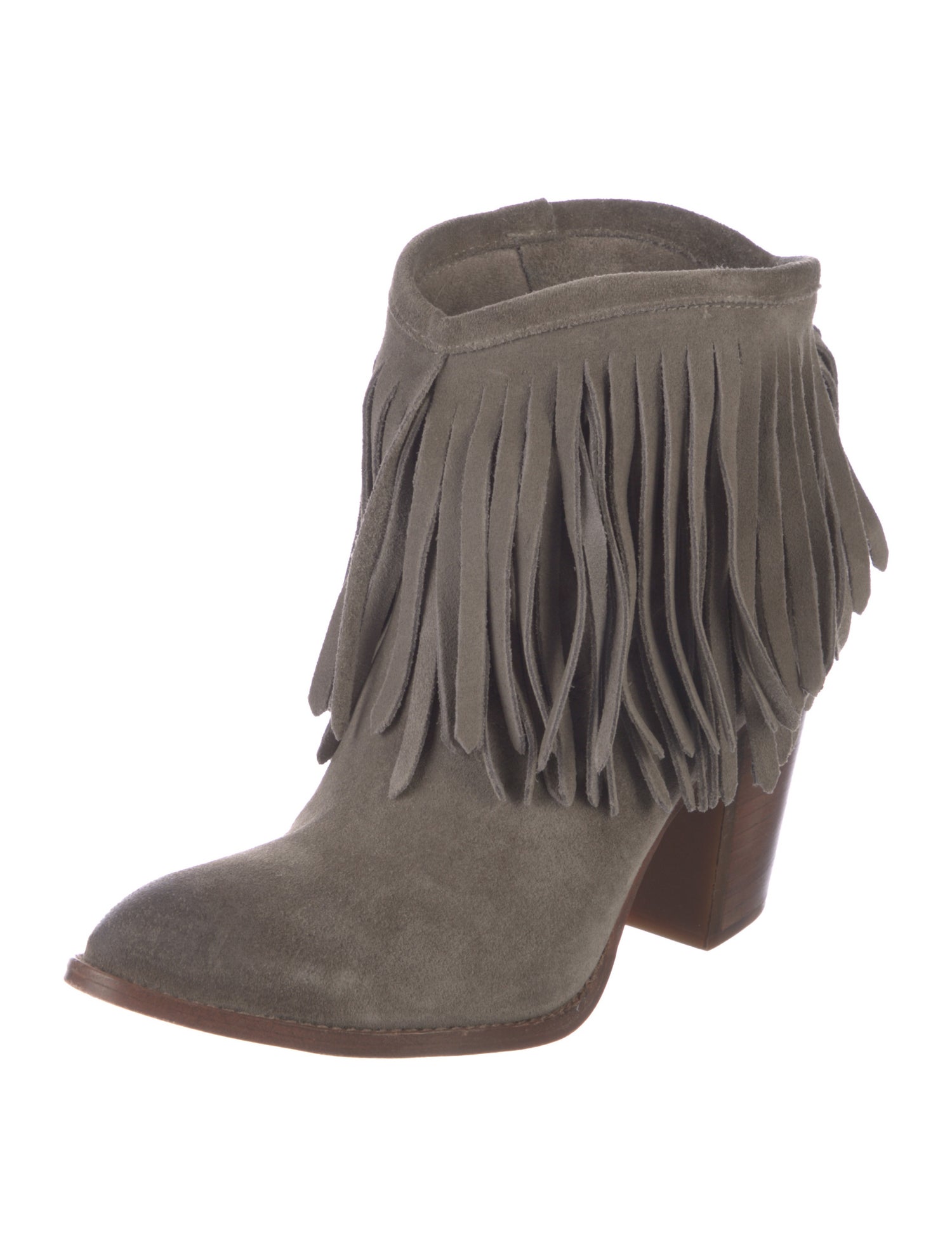 Frye Suede Colorblock Pattern Western Boots