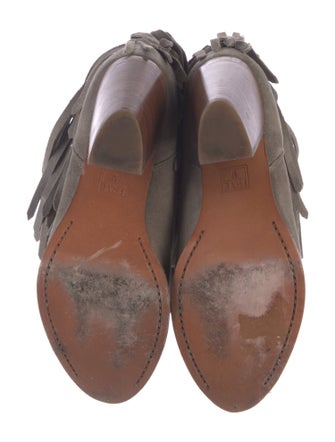 Frye Suede Colorblock Pattern Western Boots