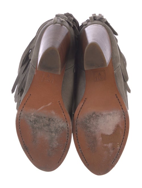 Frye Suede Colorblock Pattern Western Boots