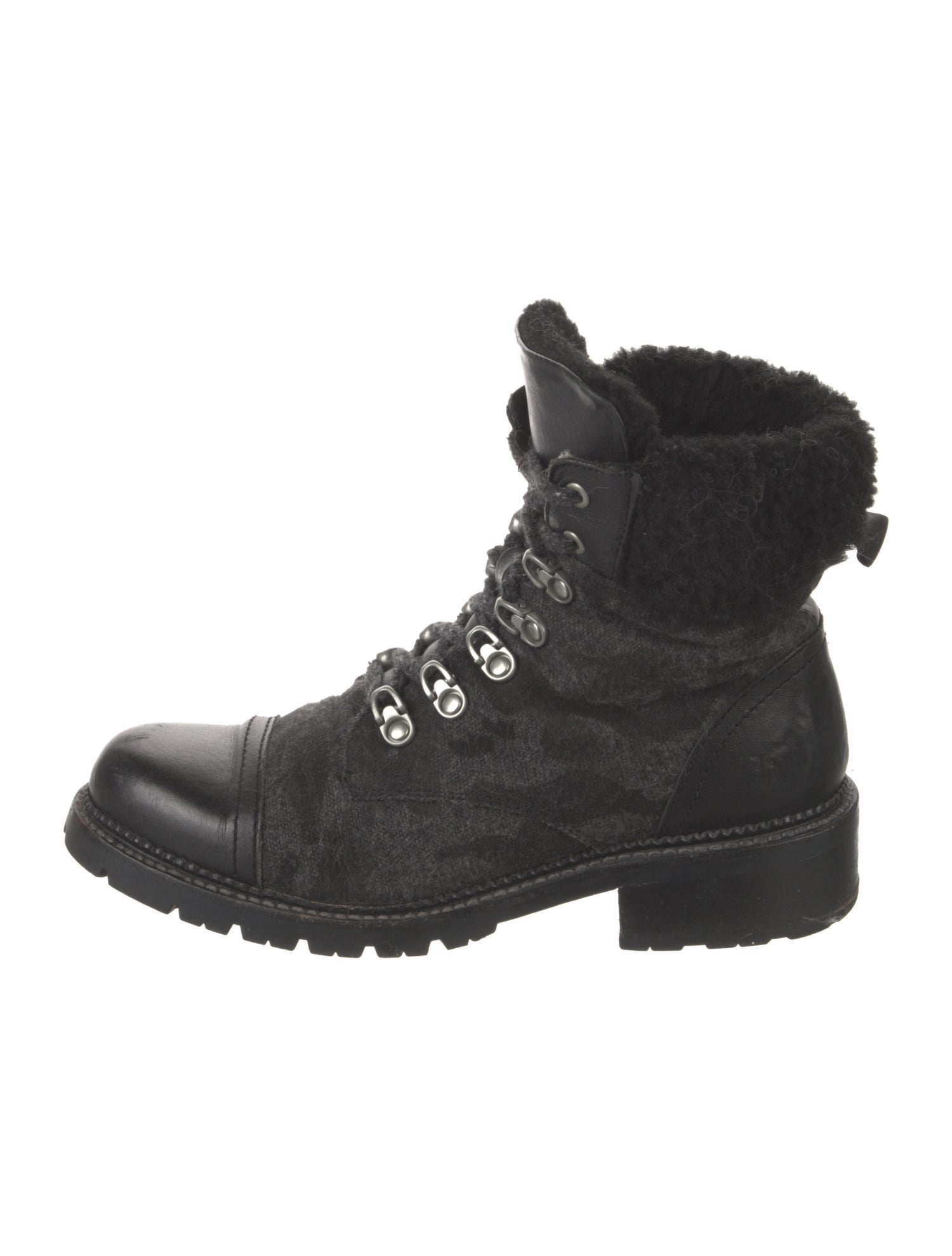 Frye Leather Combat Boots