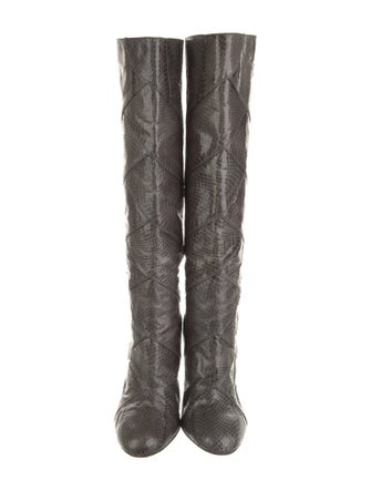 Frye Snakeskin Animal Print Boots