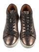 Frye Leather Animal Print Sneakers